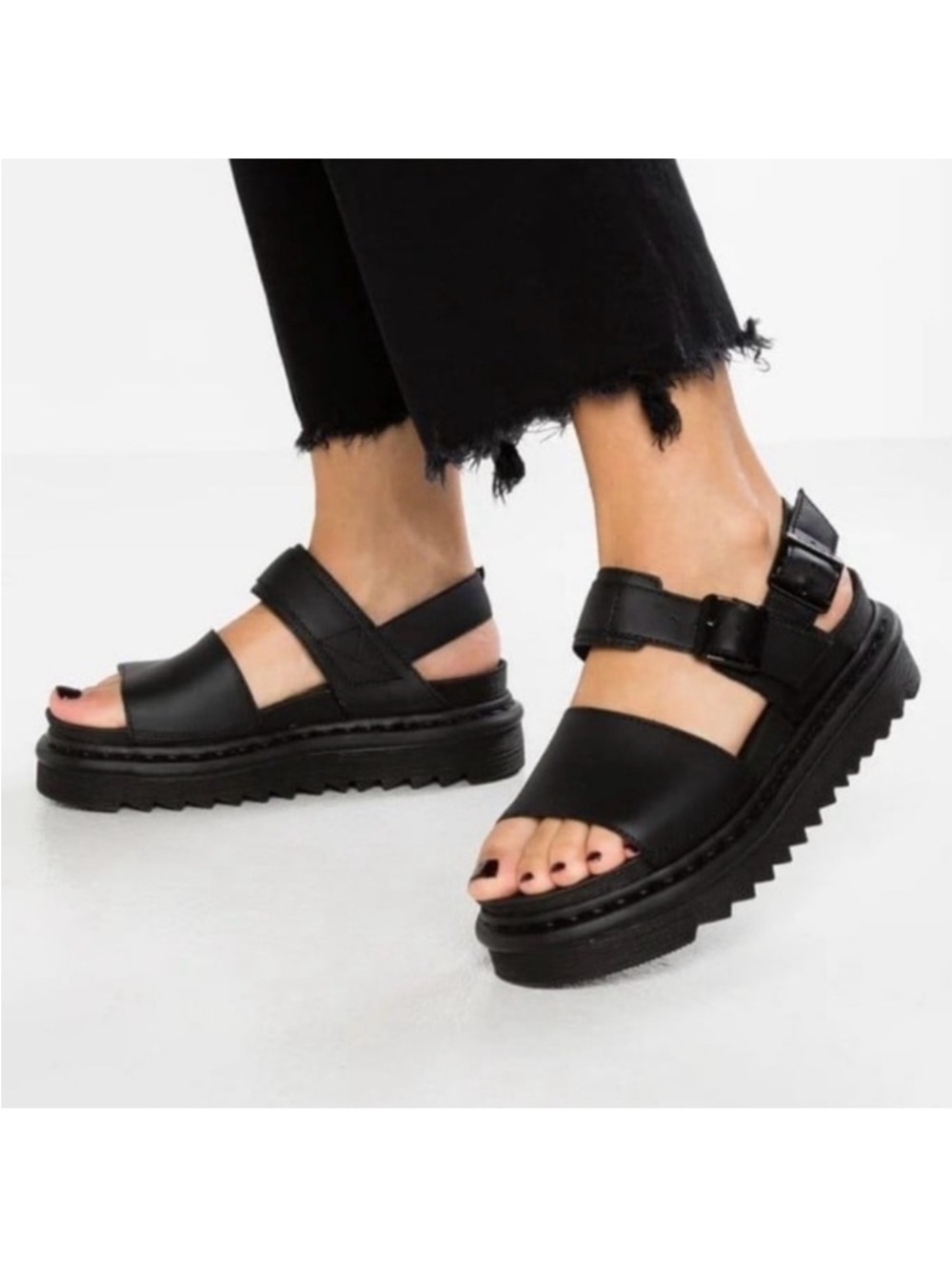 Dr. Martens Voss Hydro Leather Strap Slingback Sandals